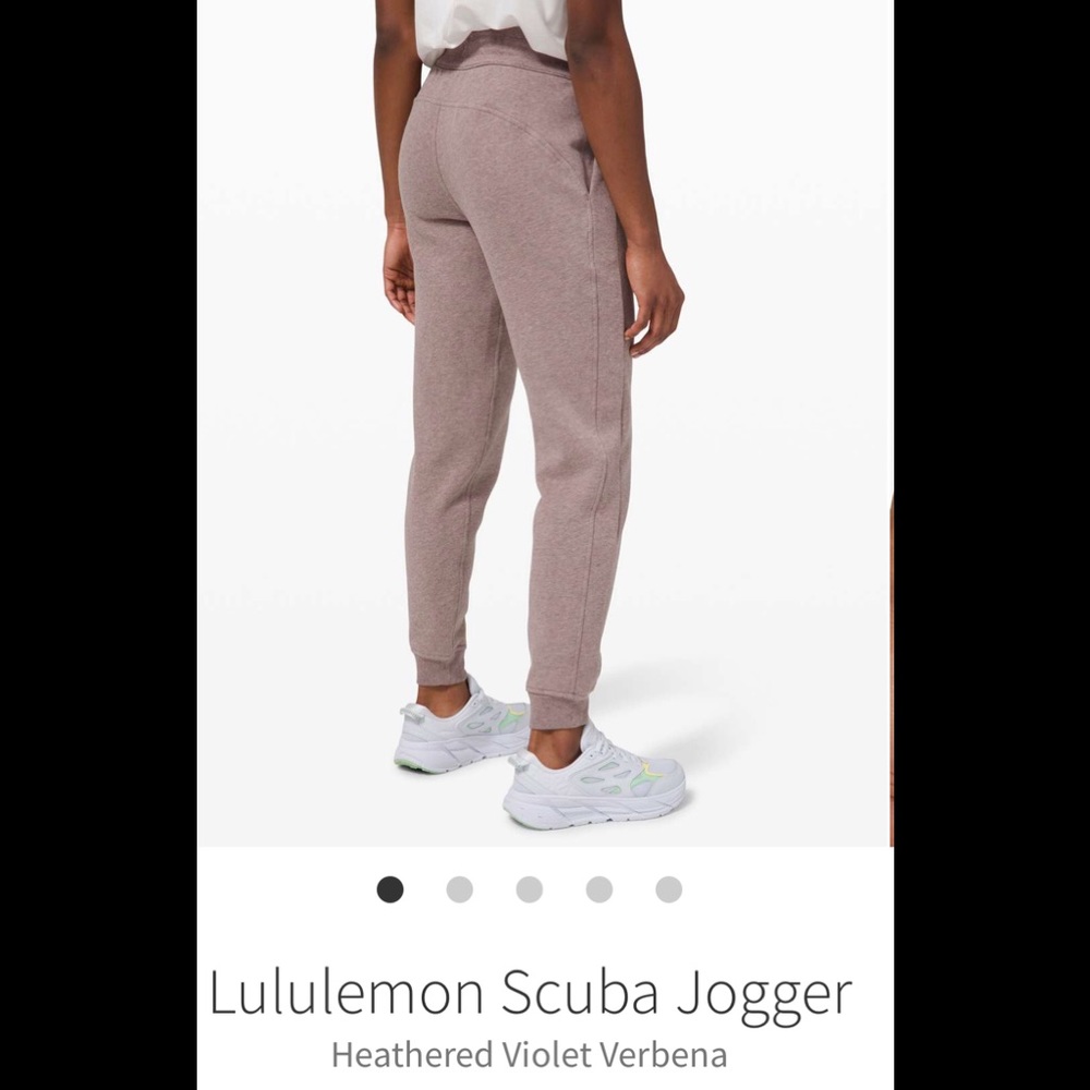 Lululemon Athletica Heathered Violet Verbena Joggers